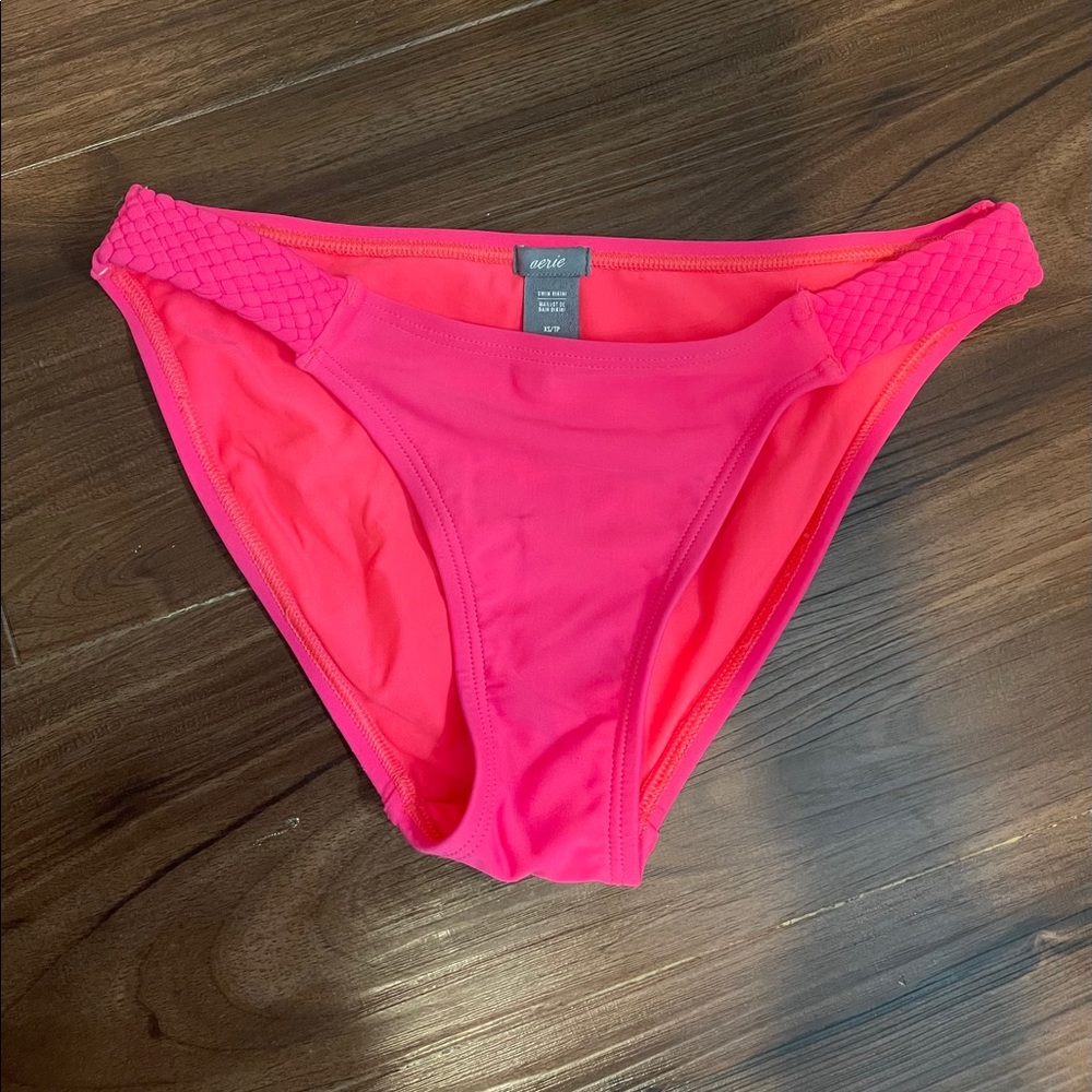 AERIE HOT PINK BIKINI BOTTOM